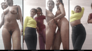 Naughty Slutty Desi Sisters Perform Live Nude Lesbian Show For Shared Boyfriend