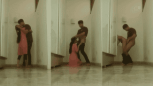 Horny Guy Fucks Young Maid In Lobby While Parents Are Home
