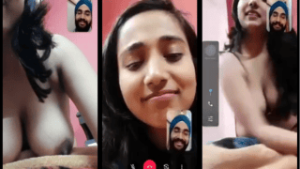 Naughty Sardar Ji Makes Cute Delhi Girlfriend Strip on Live Call
